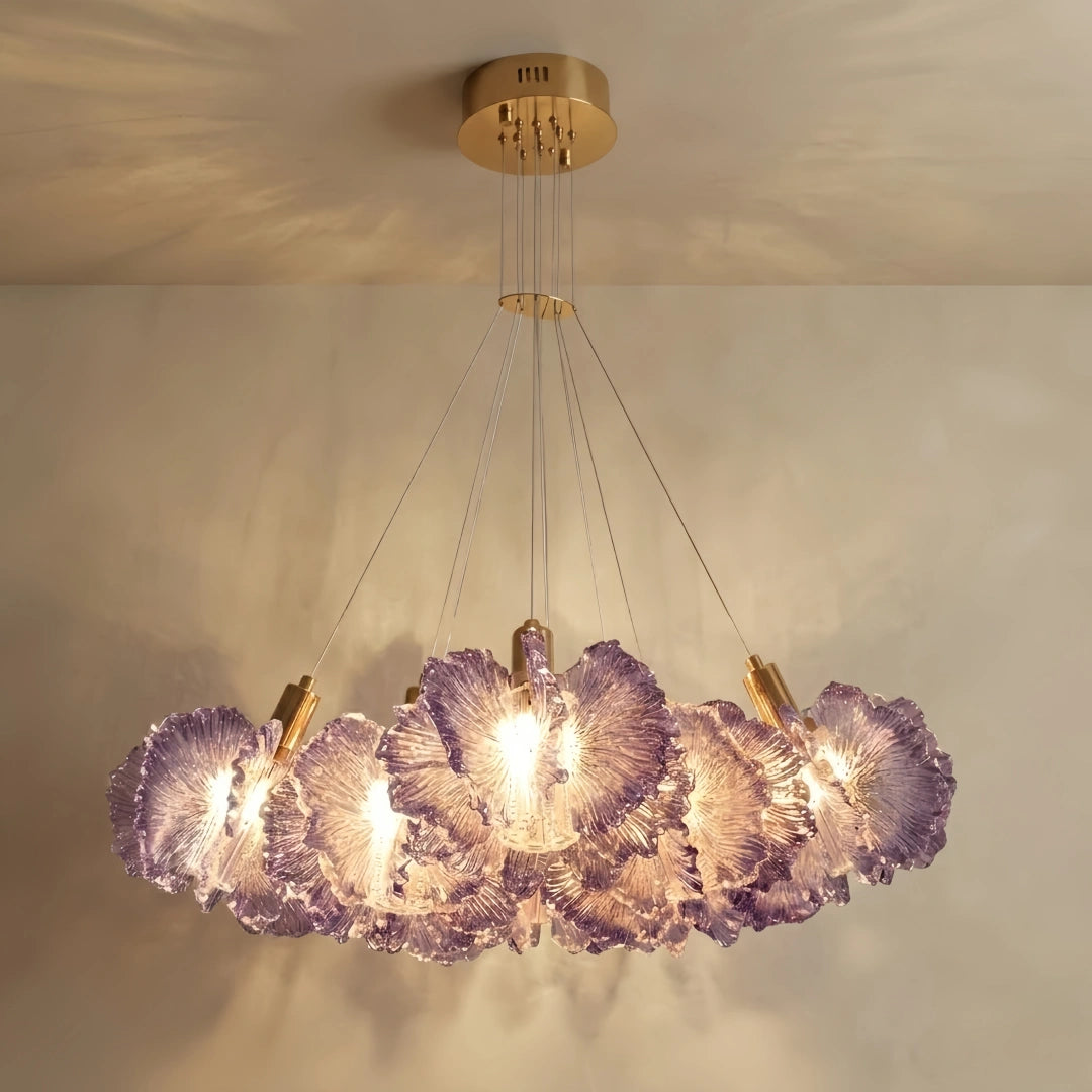 Vivara Modern Cloud Chandelier -- Colorful Acrylic White/Pink/Purple/Blue for Dining Room