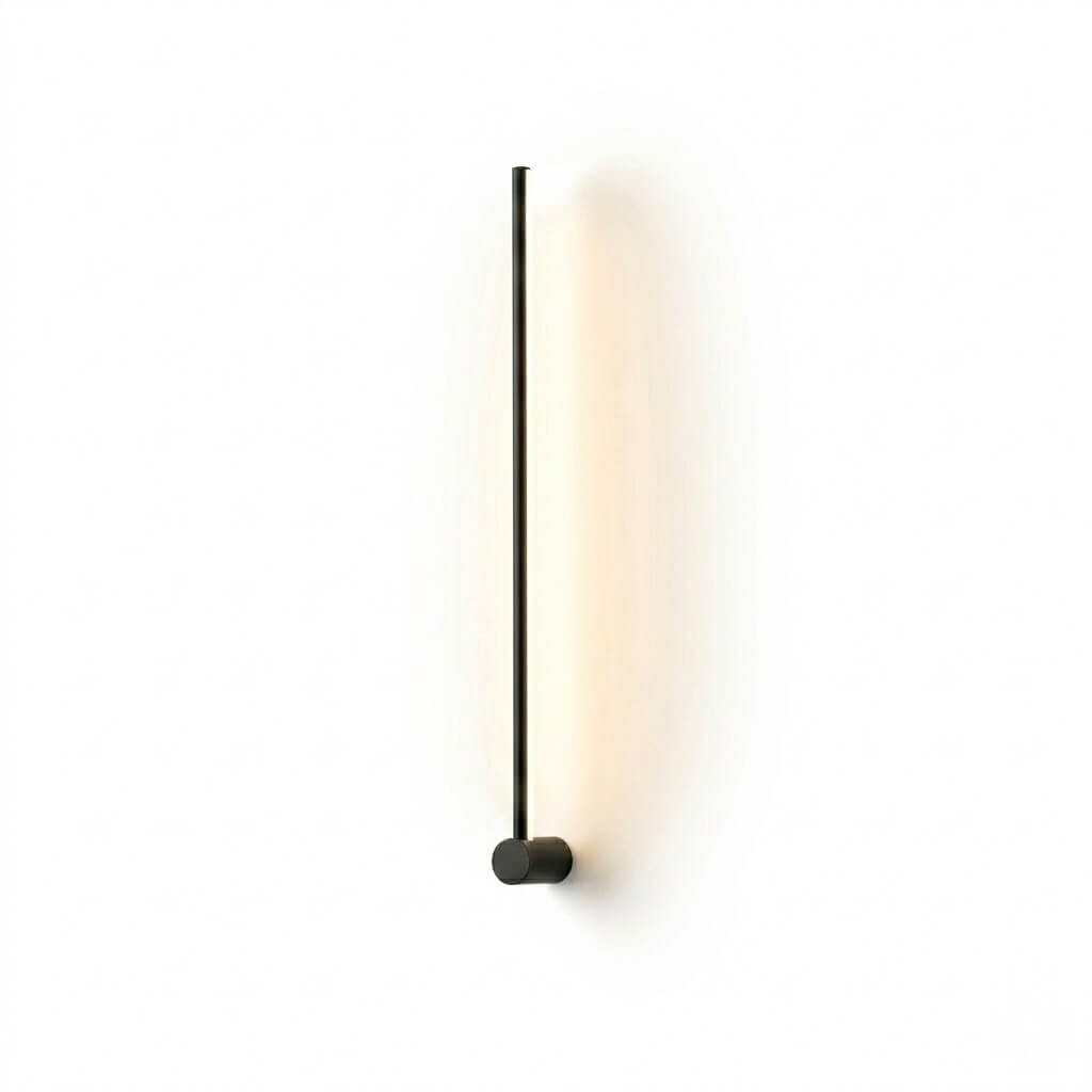 Arcato Minimalist Linear Wall Lamp – Black Modern Light for Living/Bedroom