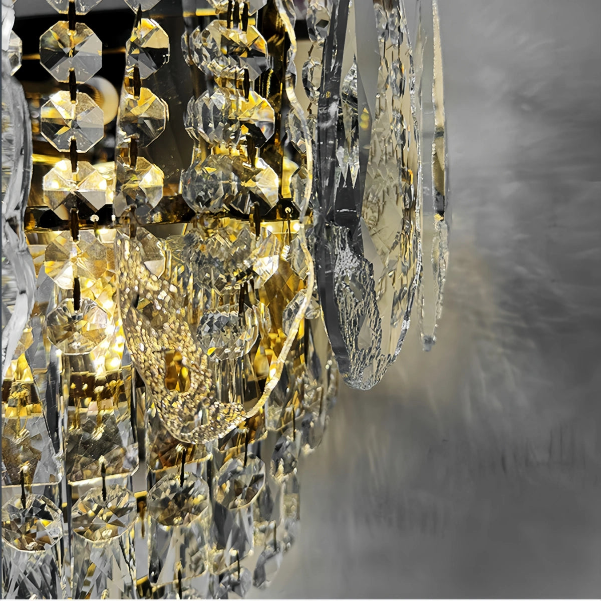 Velora Italian Luxury Wall Lamp--Crystal Shade Wall Lamp for Bedroom