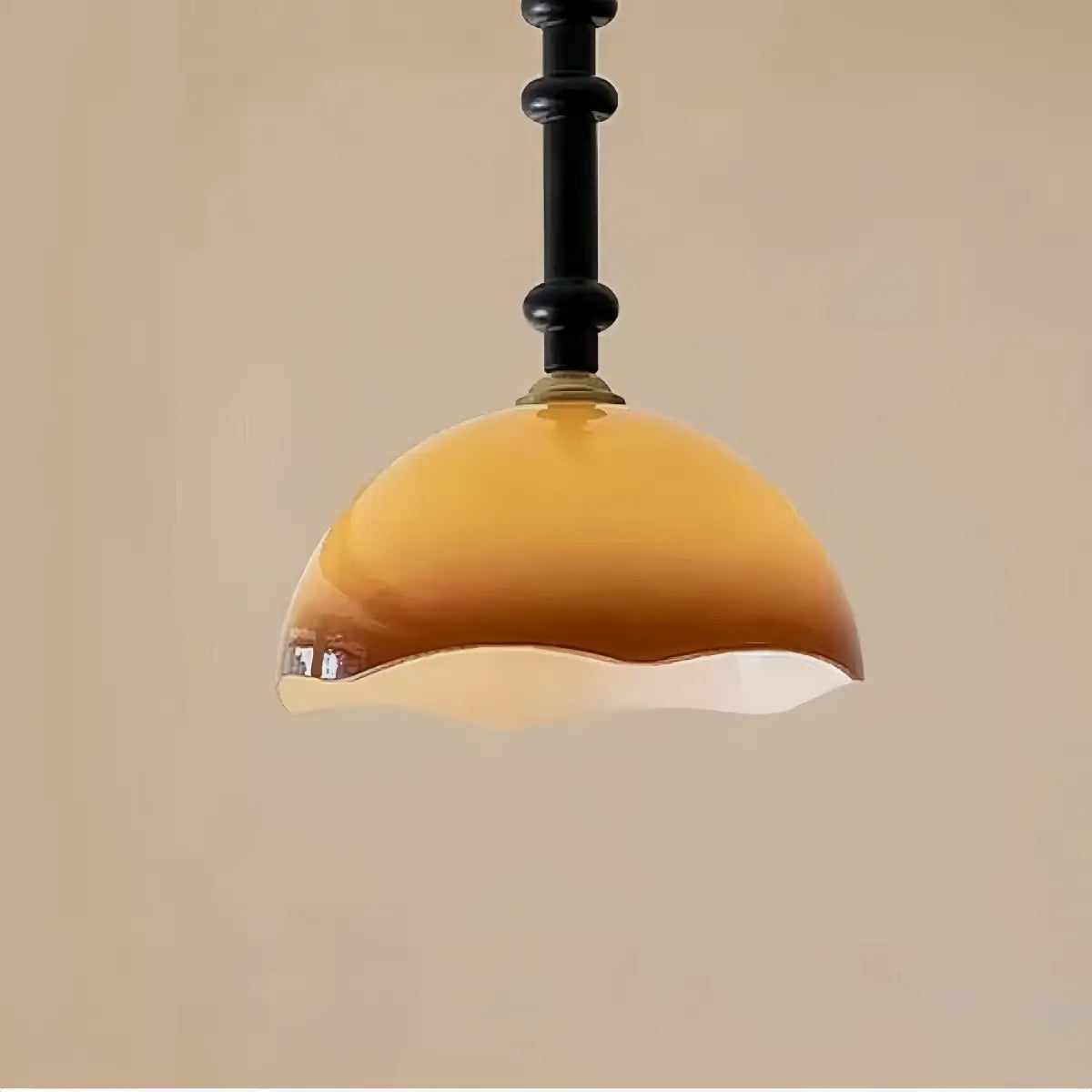 Vetro Retro Glass Pendant Light --Coffee Or White for Dining Room