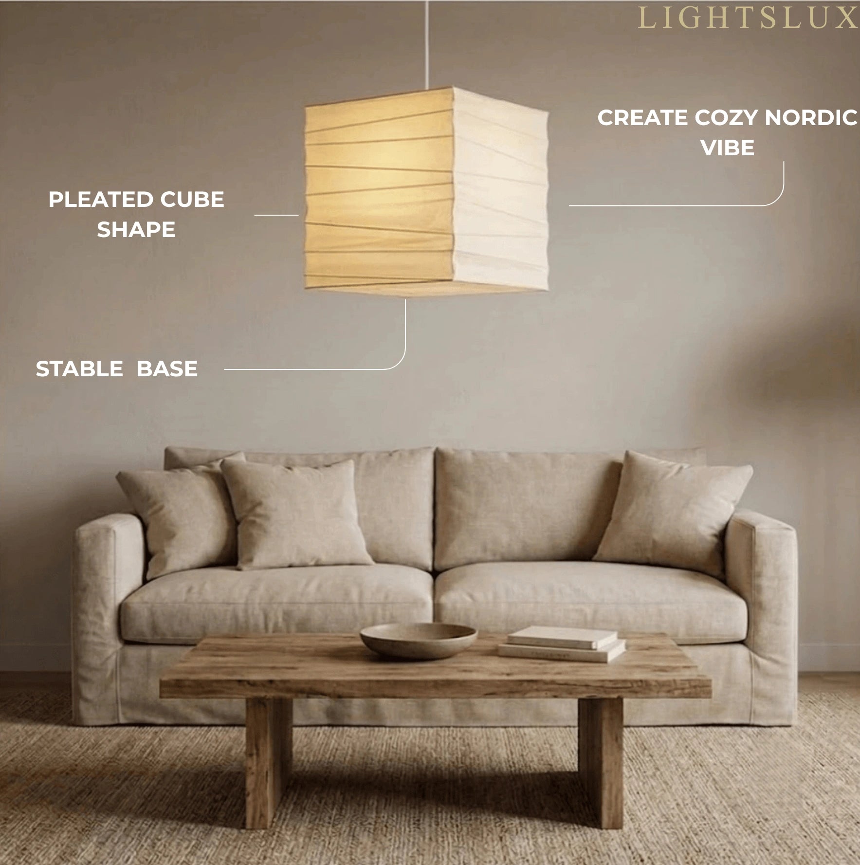 Zenno Wabi-sabi Lantern Pendant Light——Ambient Light For Dining & Study