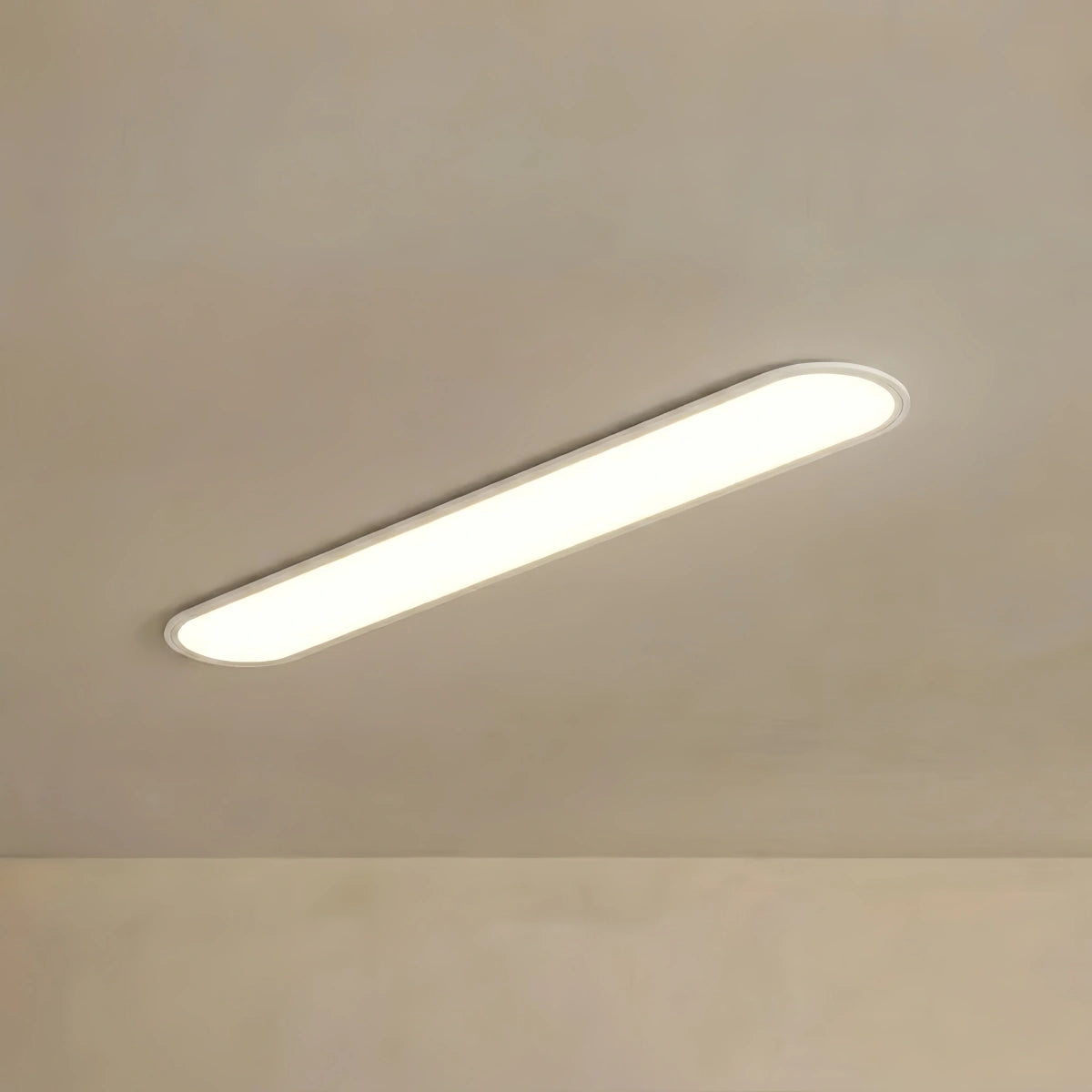 Arcato Minimalist White/Black LED Flush Mount Ceiling Light Living Room