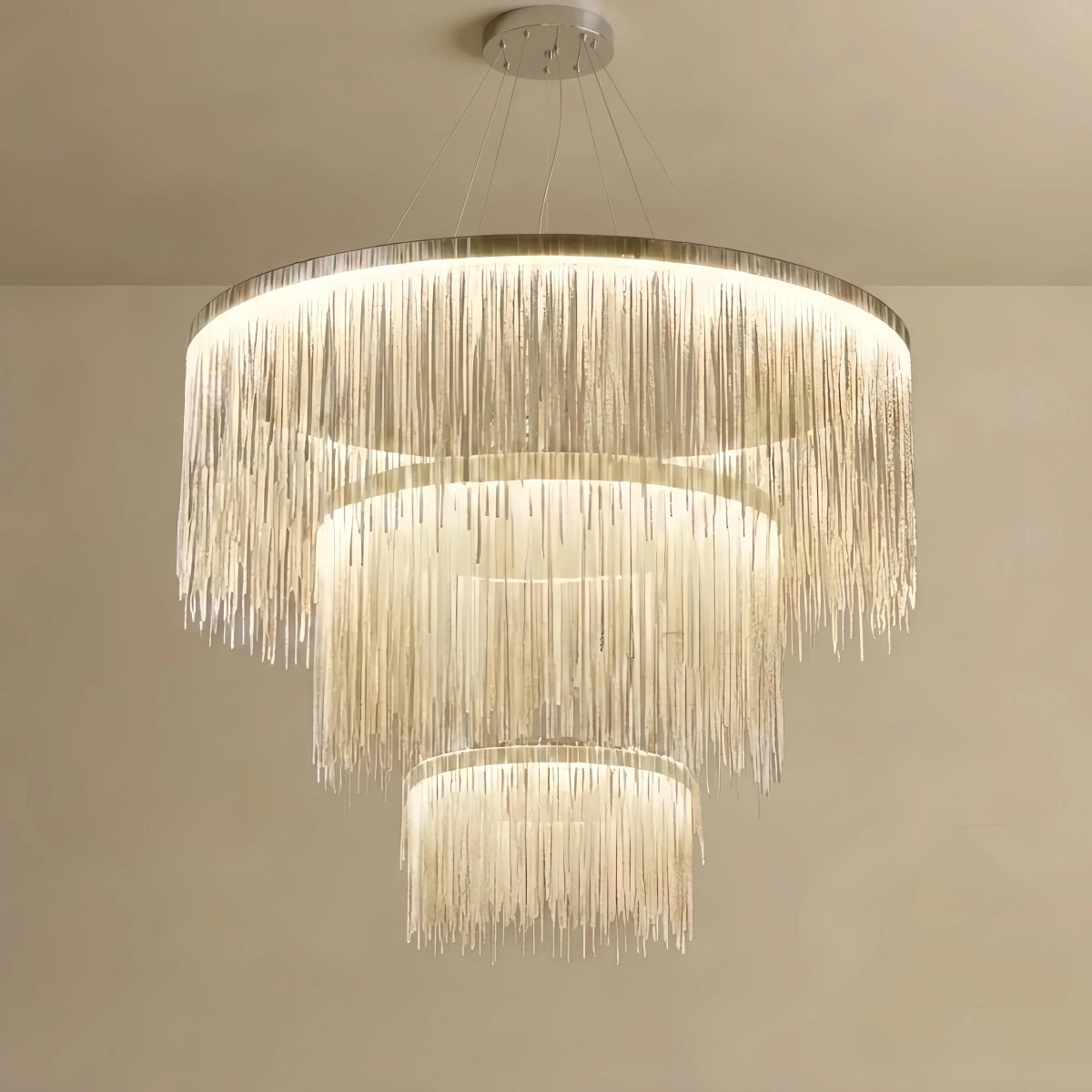 Velora Royal Pendant Light –Gold/Satin Nickel Metal Finish for Living Room