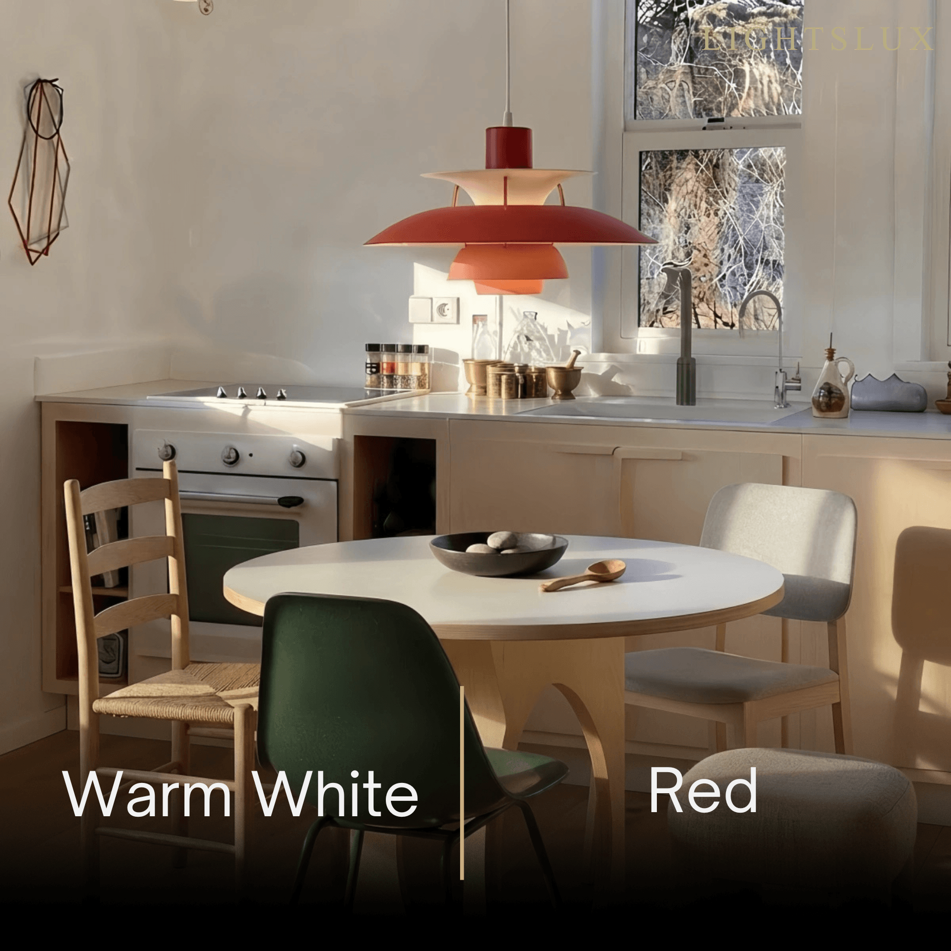 Morandia Nordic Pendant Light -- Aluminum Multi-Color for Dining Room