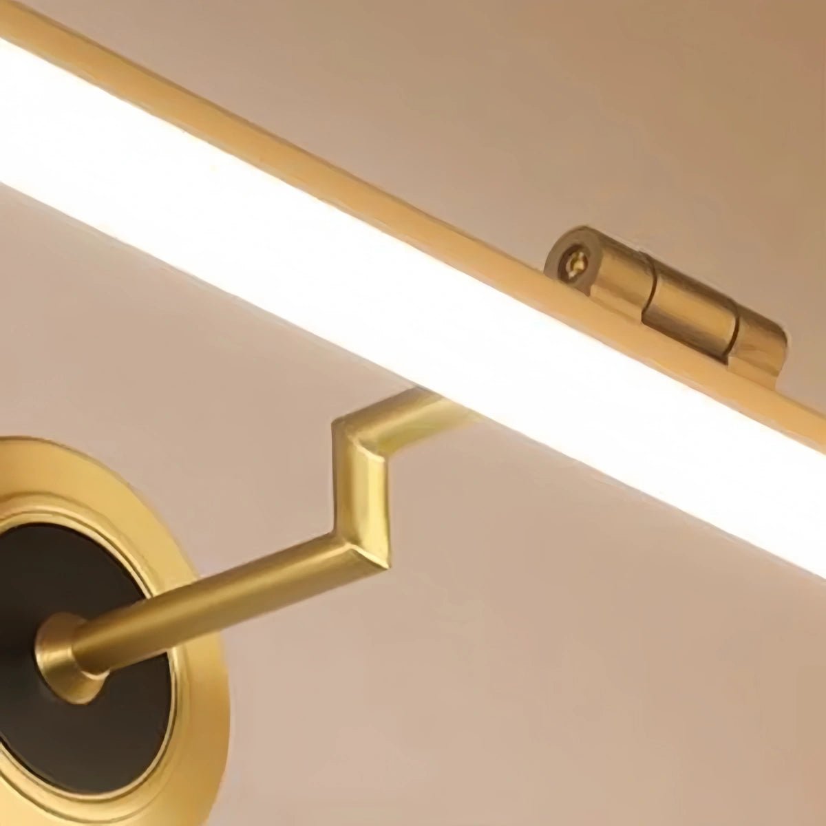 Arcato Vintage Vanity Light – Black/Gold Metal with Adjustable Light Bathroom