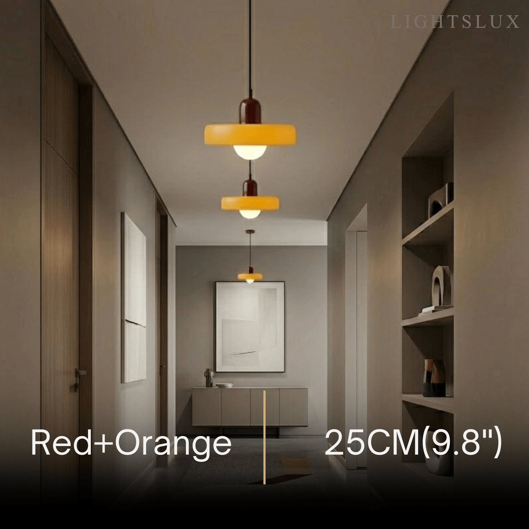 Morandia Nordic Pendant Light - Round Glass Shade for Living/Dining Room