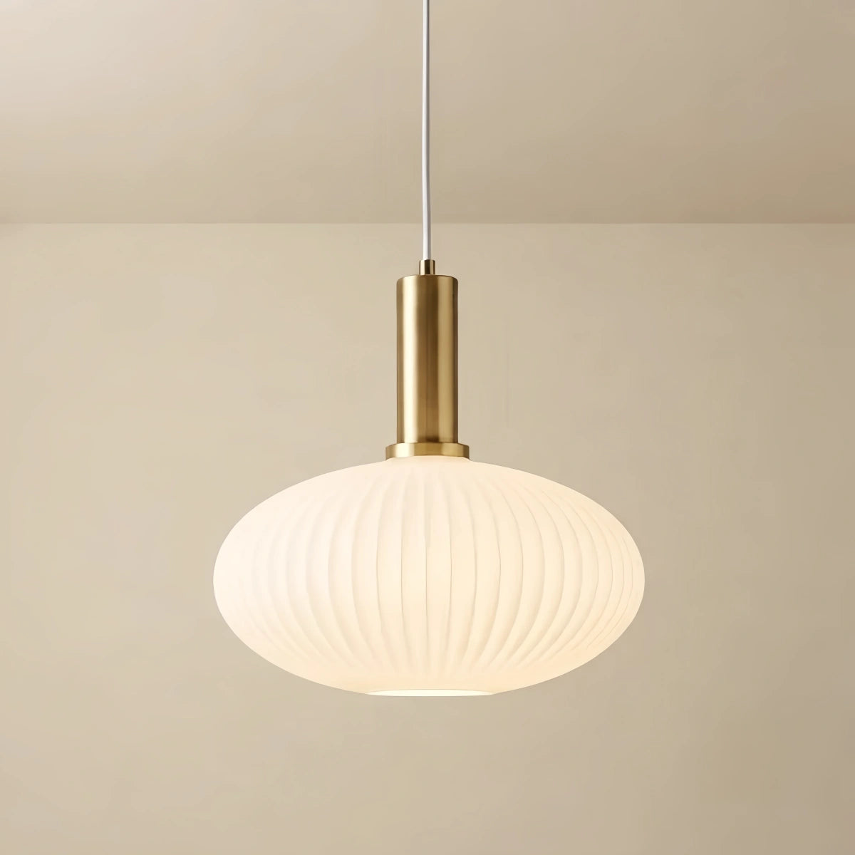 Pendant Light - Metal & Glass Geometric Design for Living Room