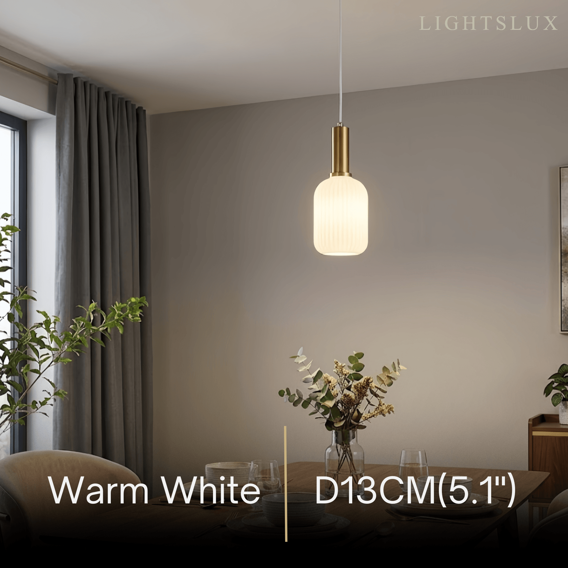 Crema Nordic White Pendant Light