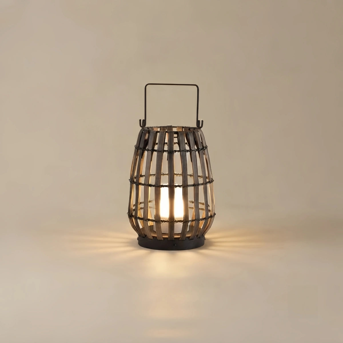 Path Lamp - Brown/Gray Solar Light for Outdoor Garden