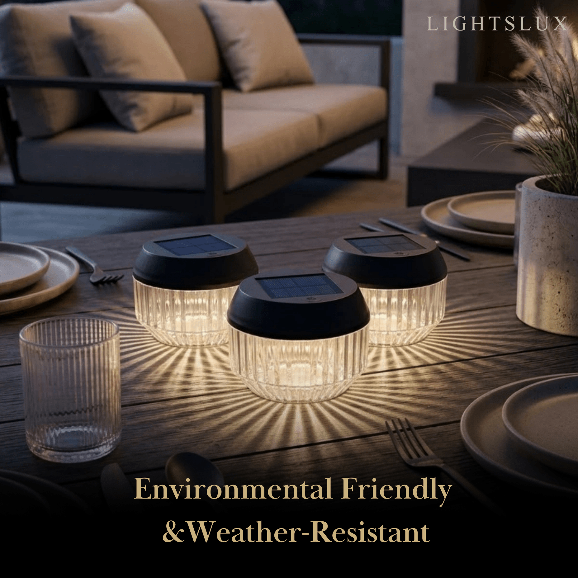 Irondale Modern Solar Pathway Lights - Black