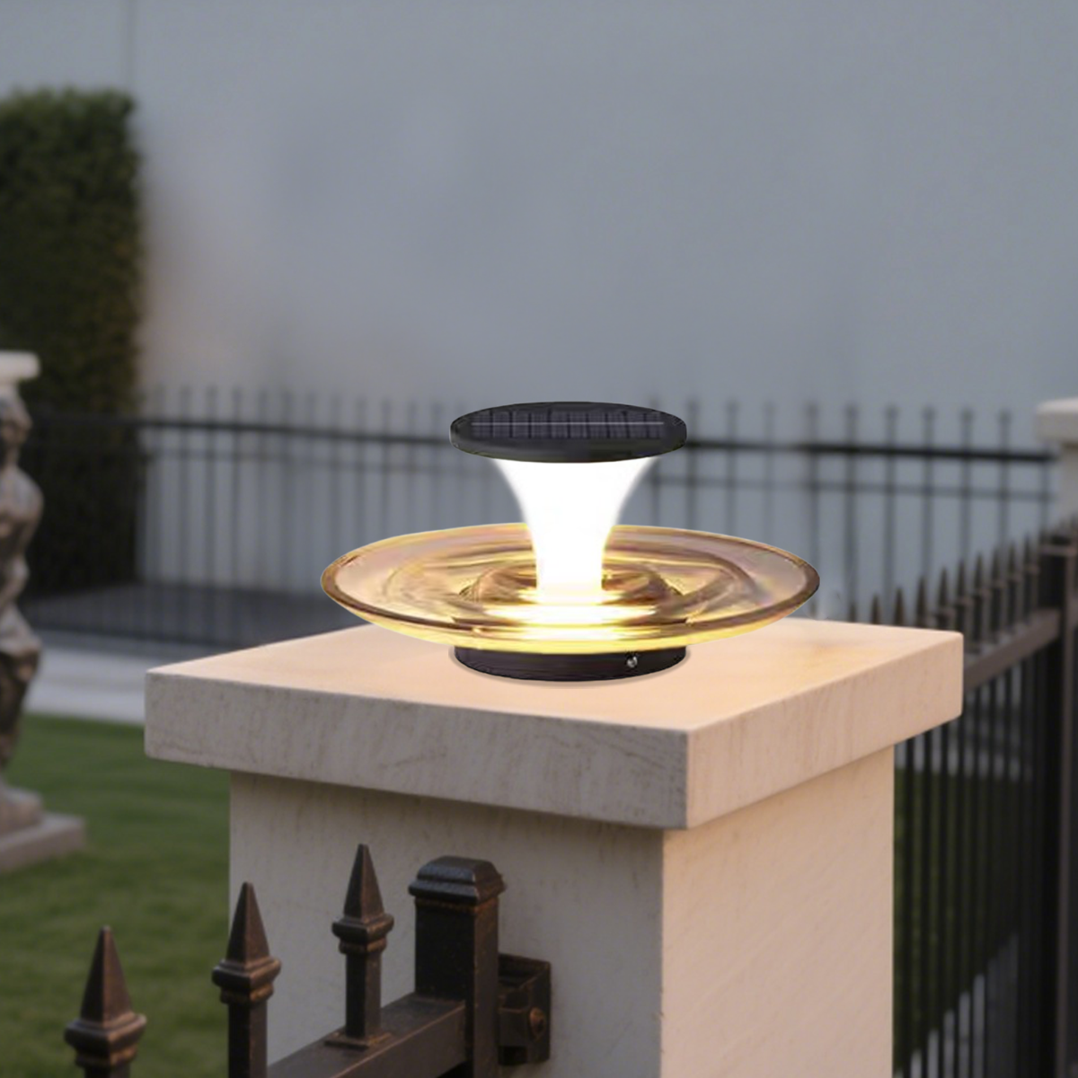 Stellar Modern Solar Outdoor Ground Lamp - Round