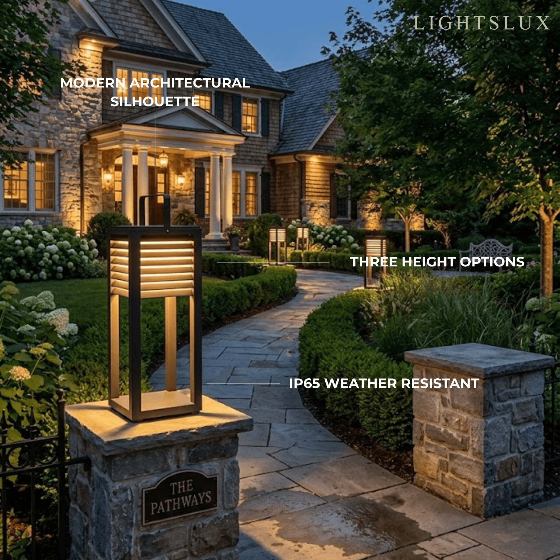 Irondale Modern Solar Outdoor Floor Lamp – Rectangular Black Lantern Light Garden/Patio