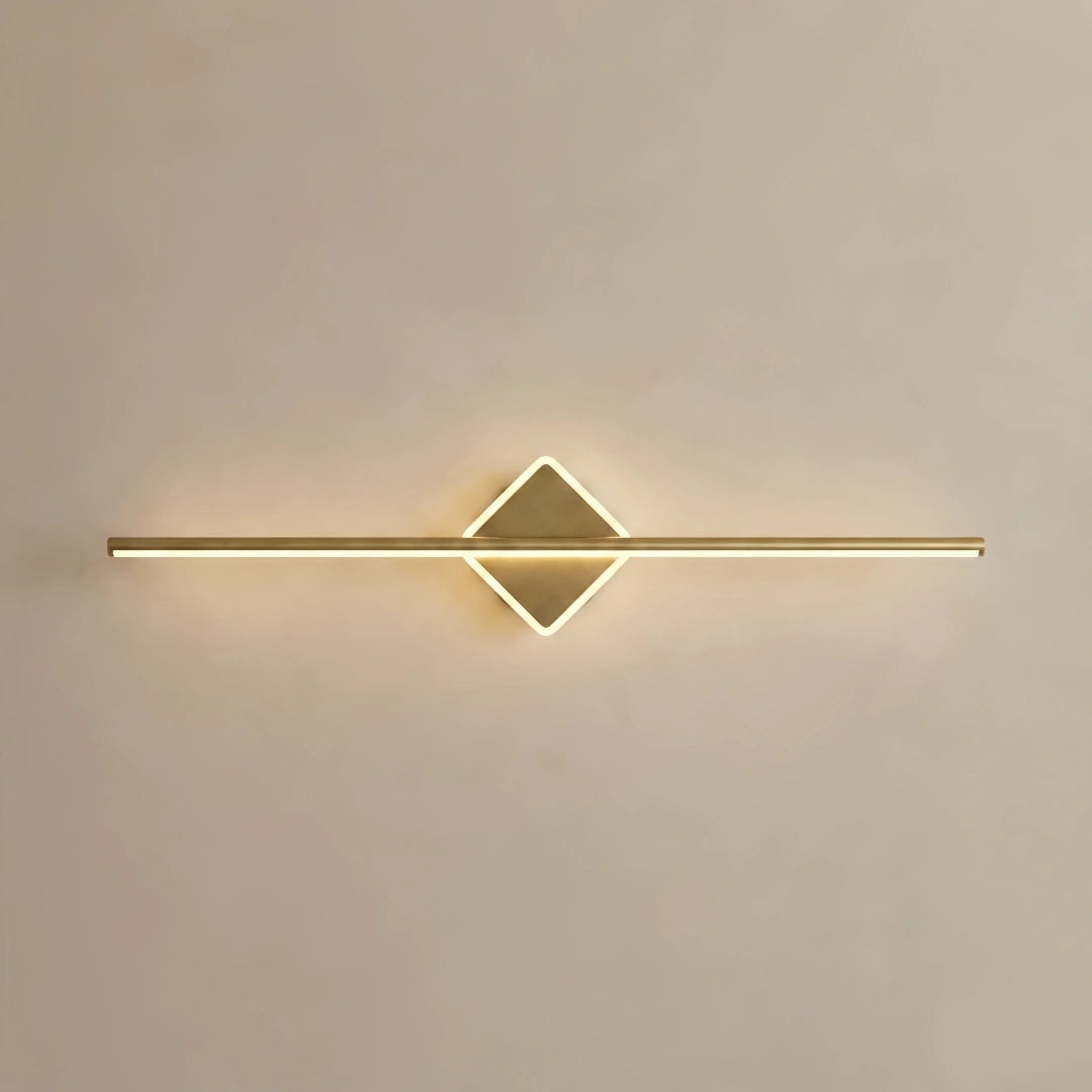 Linear Vanity Light Black/Gold Metal for Bathroom/Bedroom