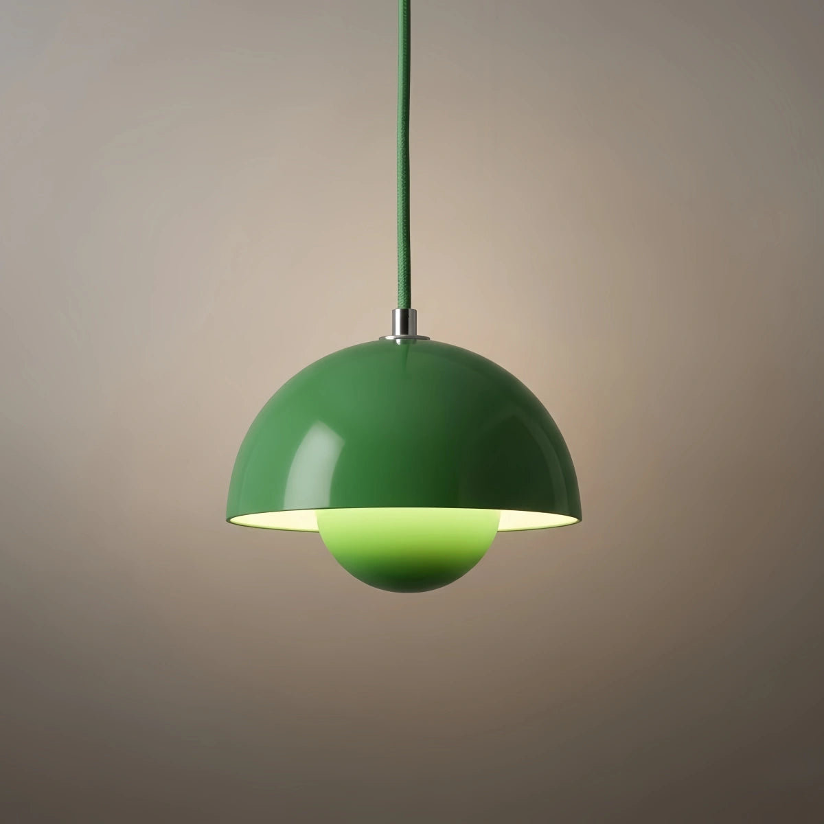 Morandia Art Deco Morandi Dome Pendant Light – Colorful Metal Lamp for Bedroom