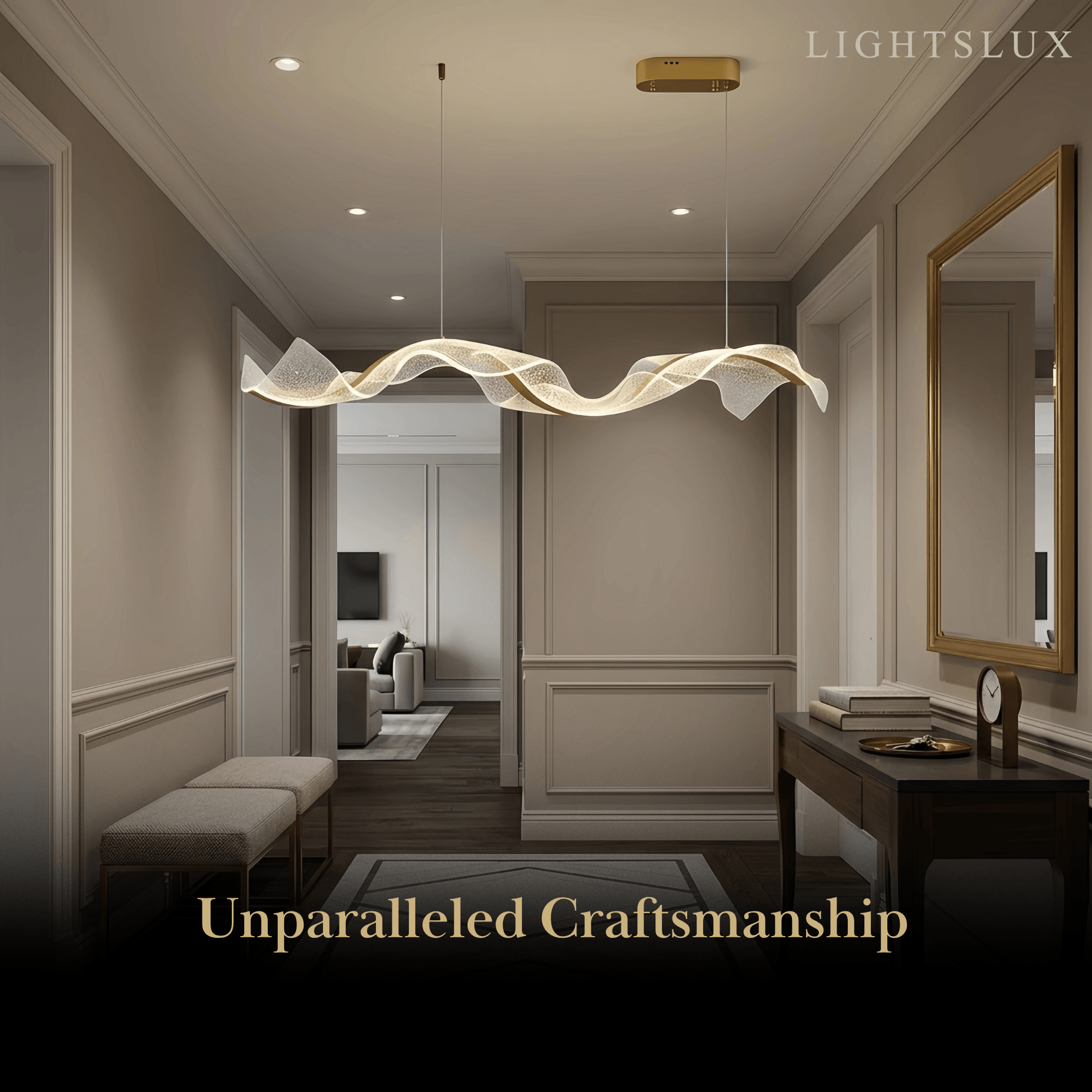 Excelis Modern Metal & Acrylic Pendant Light
