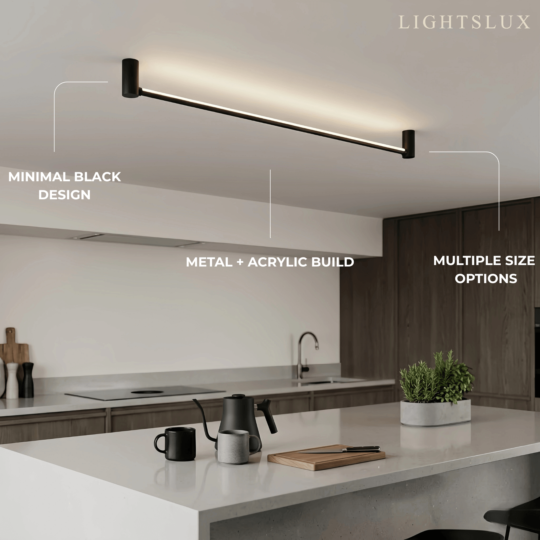 Arcato Modern Linear Ceiling Light