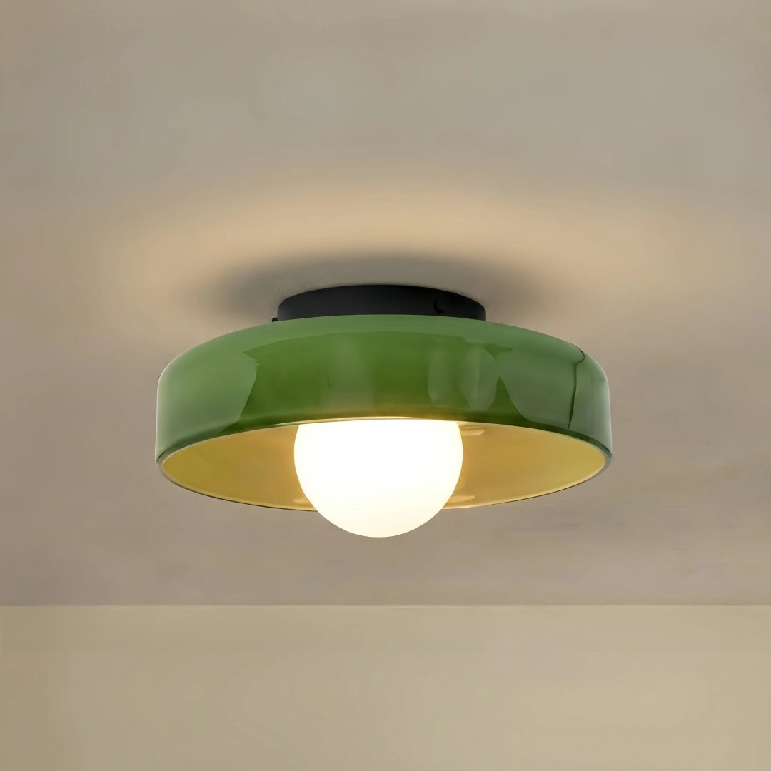 Morandia Modern Round Ceiling Light – Metal Glass