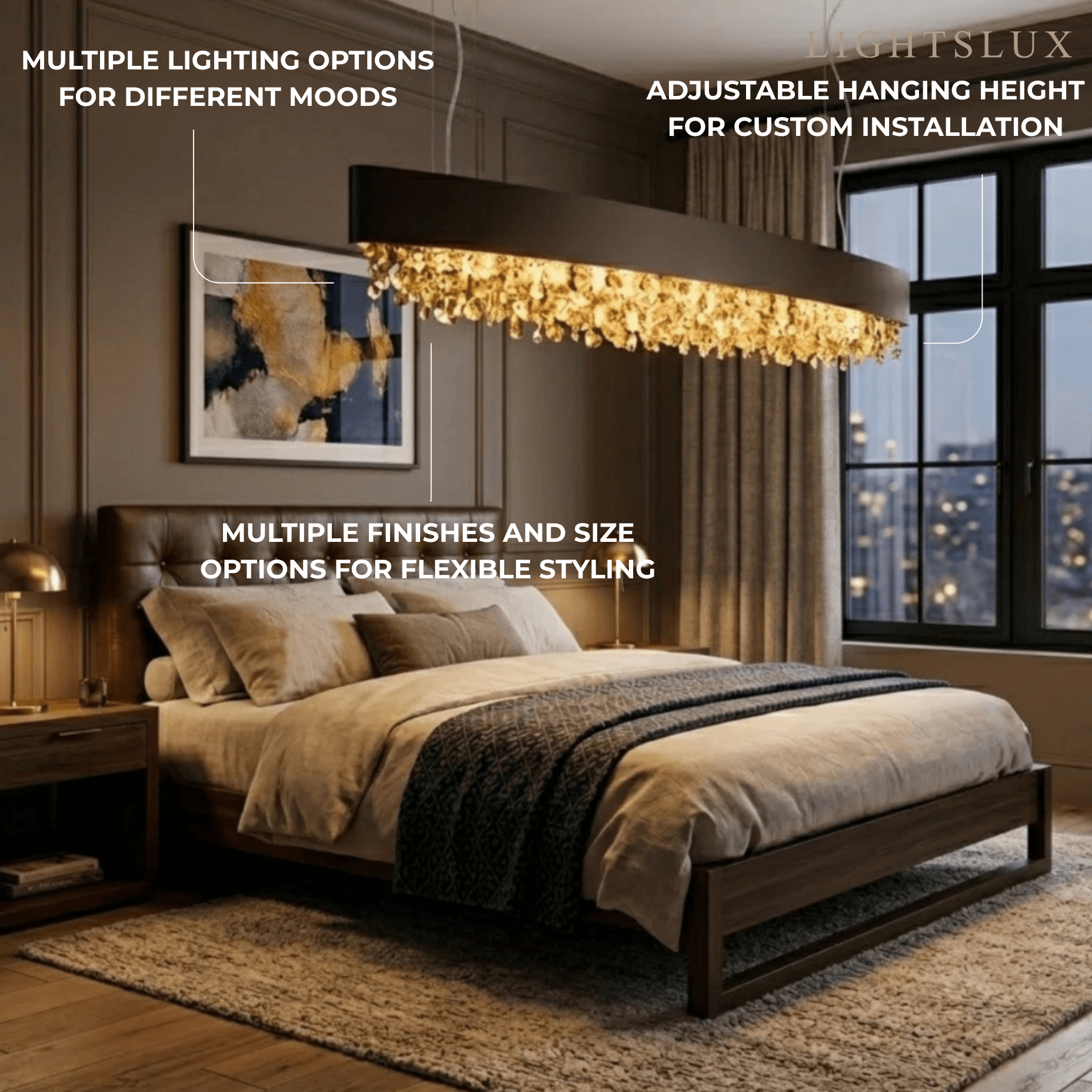 Excelis Royal Crystal Pendant Light