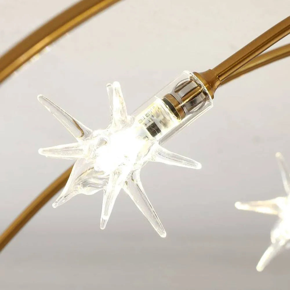 Nebula Art Deco Gold Frame Ceiling Light