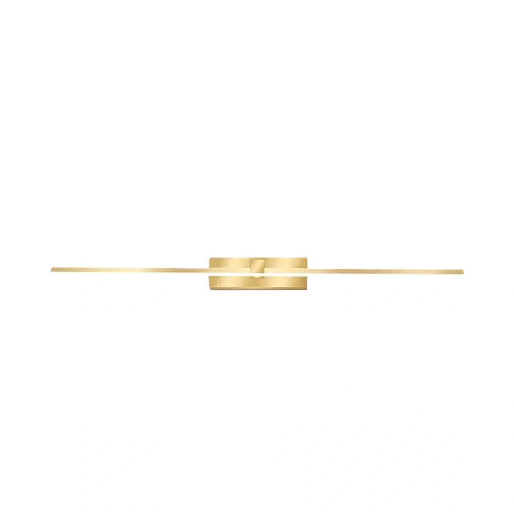 Arcato Modern Linear Wall Lamp - Gold Metal & Acrylic for Living Room