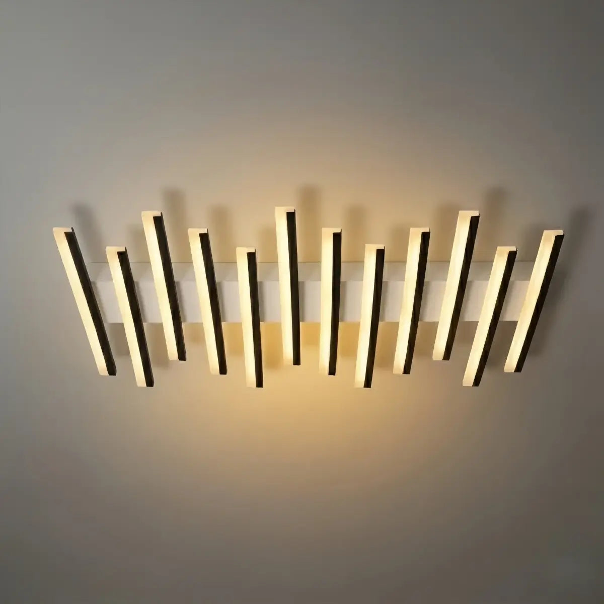Arcato Minimalist Linear Flush Mount Light - Metal Ceiling Light for Living Room