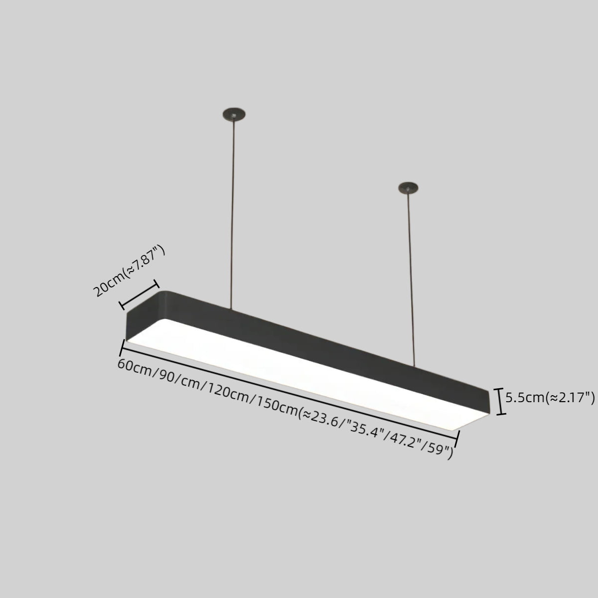 Arcato Minimalist Black Pendant Light