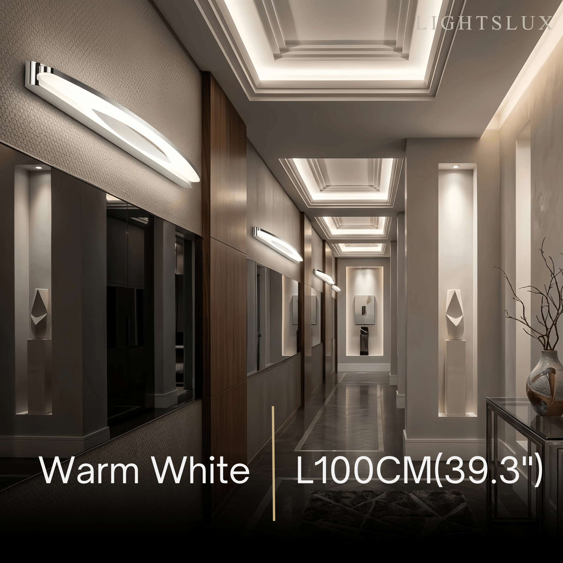 Modern Elliptical Vanity Light