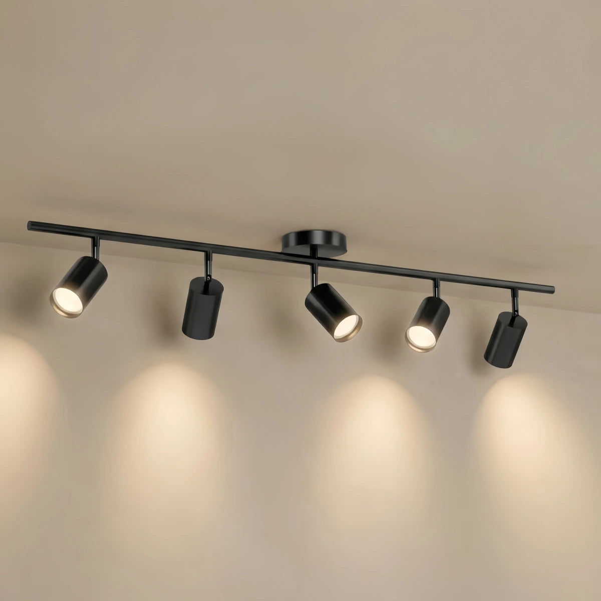 Arcato Minimalist Linear Track Light – Brushed Gold/Matte Black for Living/Study Room