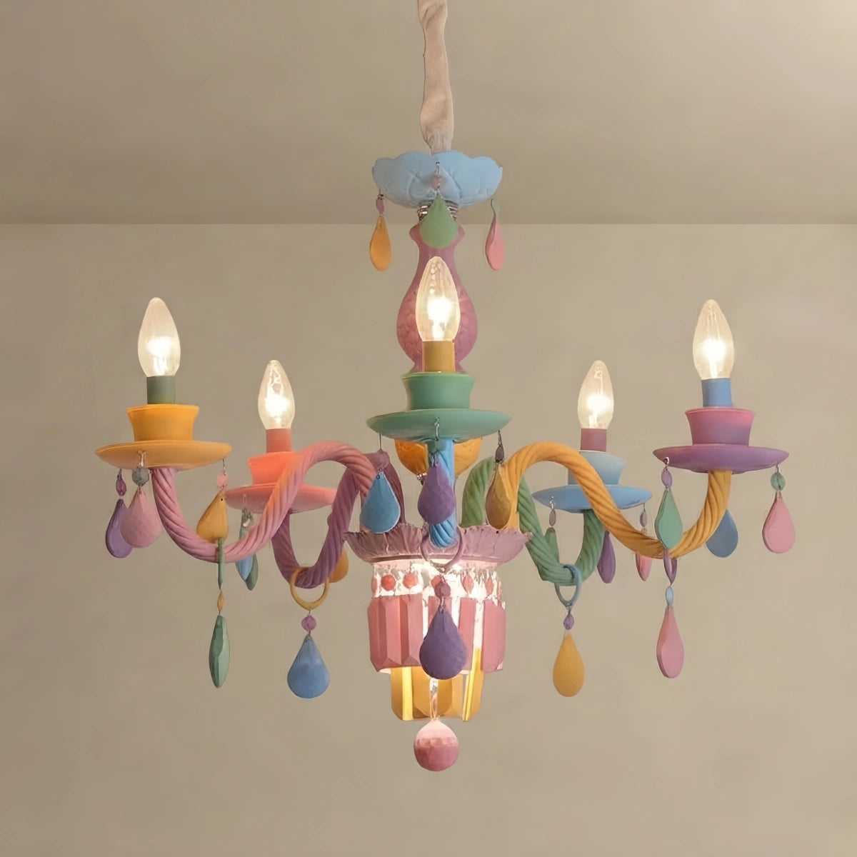 Vivara Morandi Chandelier - Metal Candle Art Deco Chandelier