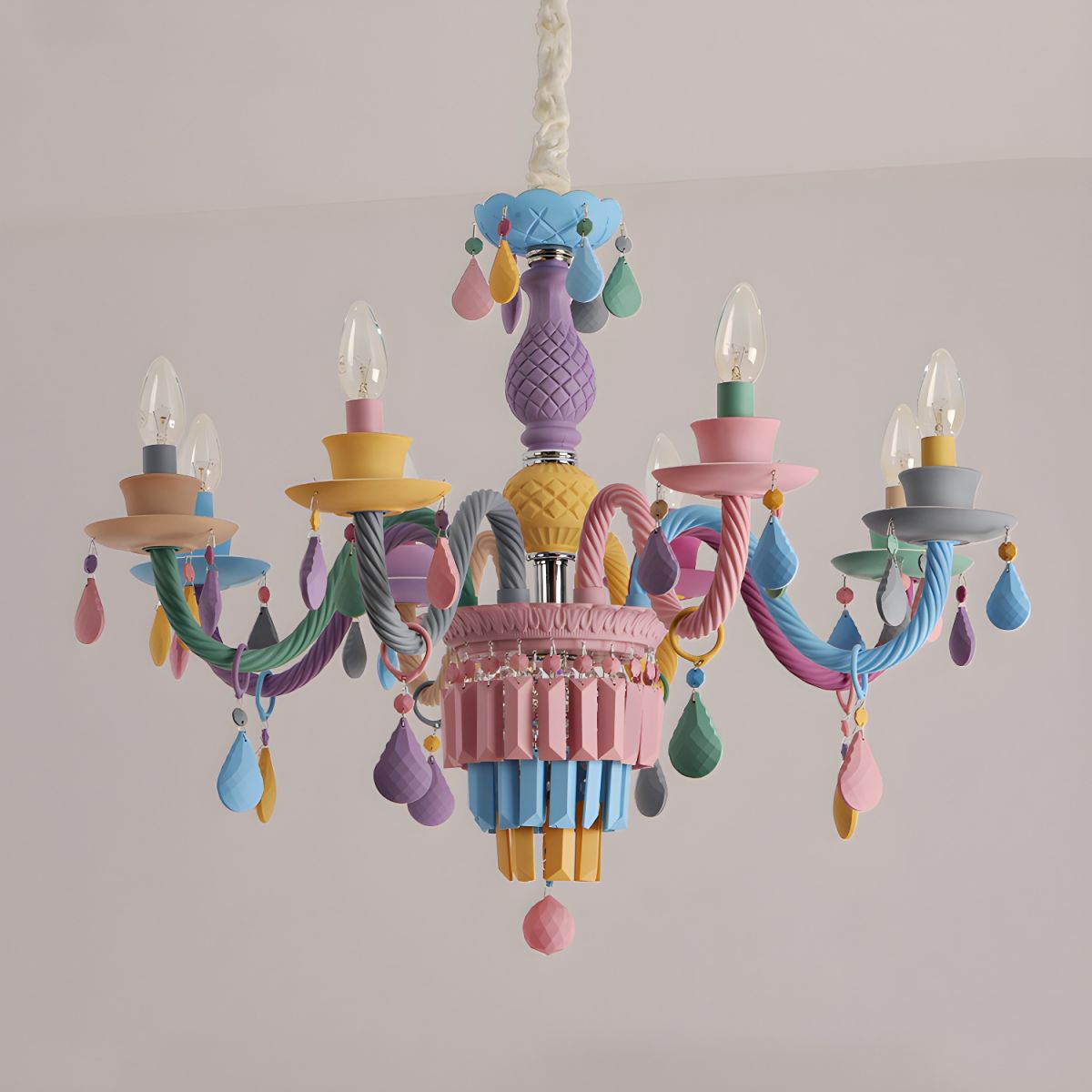 Morandi Chandelier - Pastel Metal Candle
