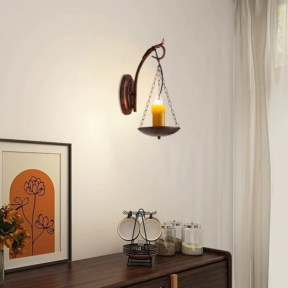 Copper Metal Wall Lamp Dining Room