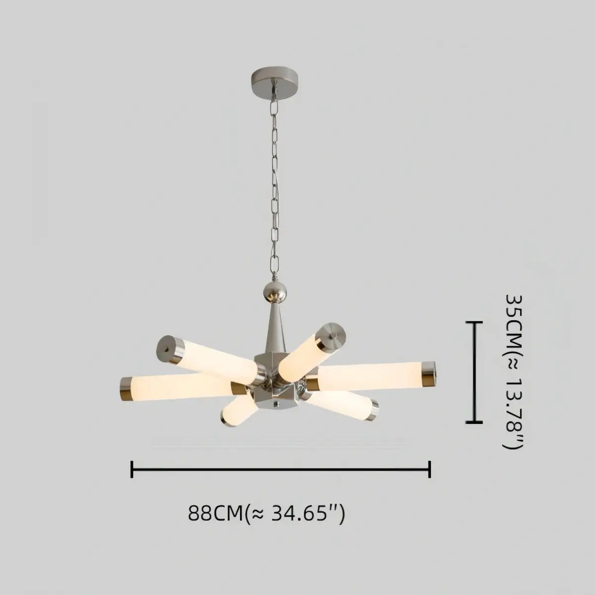Irondale Industrial Chandelier -- Metal & Acrylic Dimmable for Dining Room Size