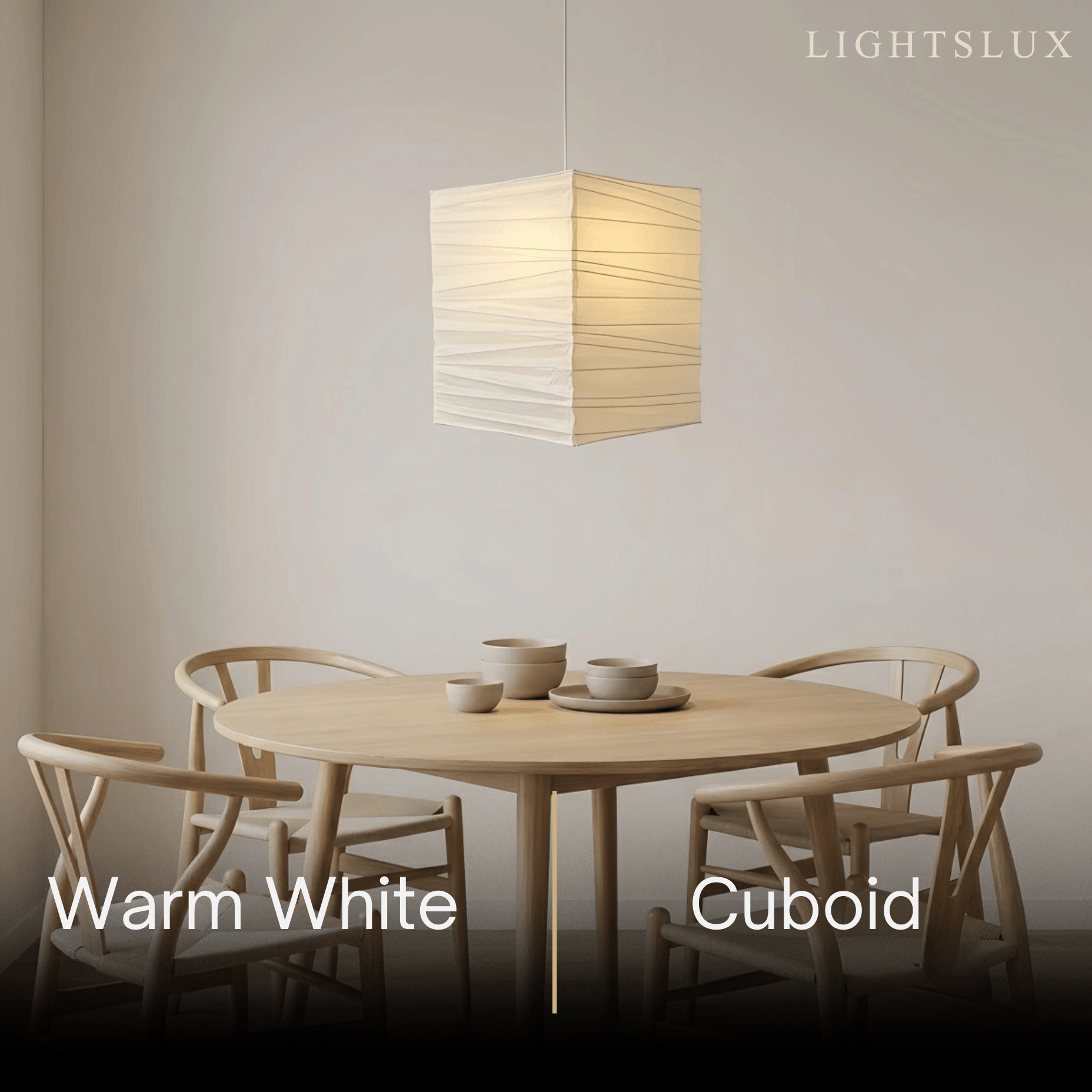 Zenno Wabi-sabi Linen Fabric Lantern Pendant Light