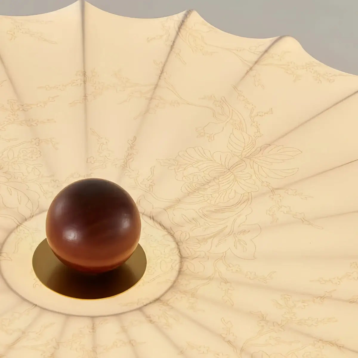 Retro_Ceiling_Light--Fabric_Wood_for_Study Room