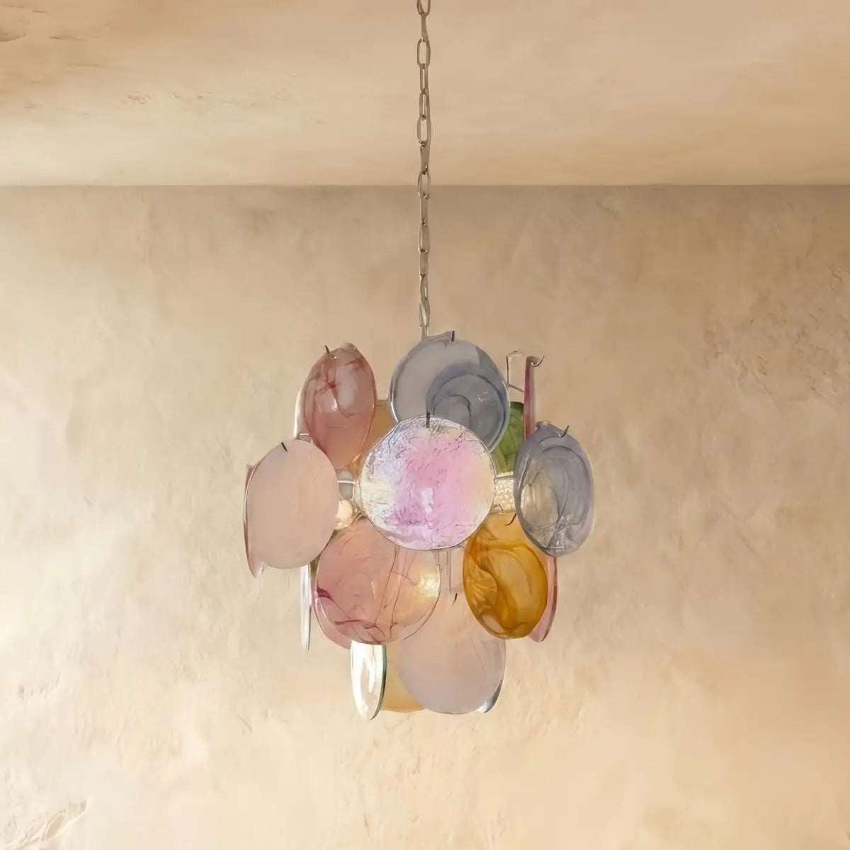 Vetro Deco Chandelier -- Dimmable 3-Color Change for colorful