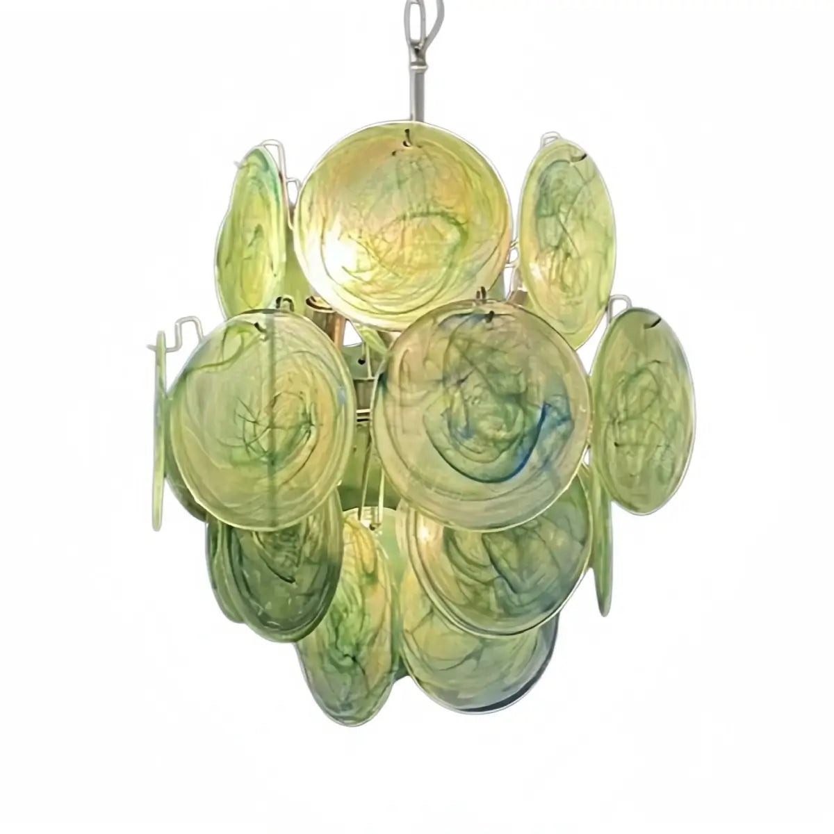 Vetro Art Deco Chandelier -- Dimmable 3-Color Change -for_green