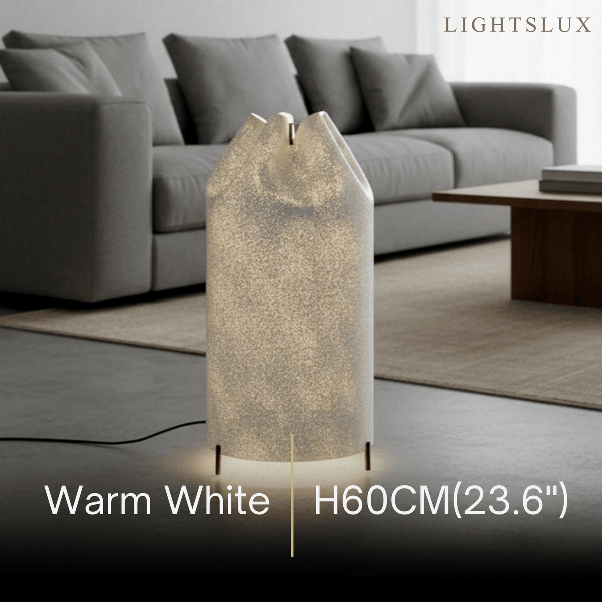 Crema Art Deco Floor Lamp - Iron Frame - 3 Sizes for Living Room