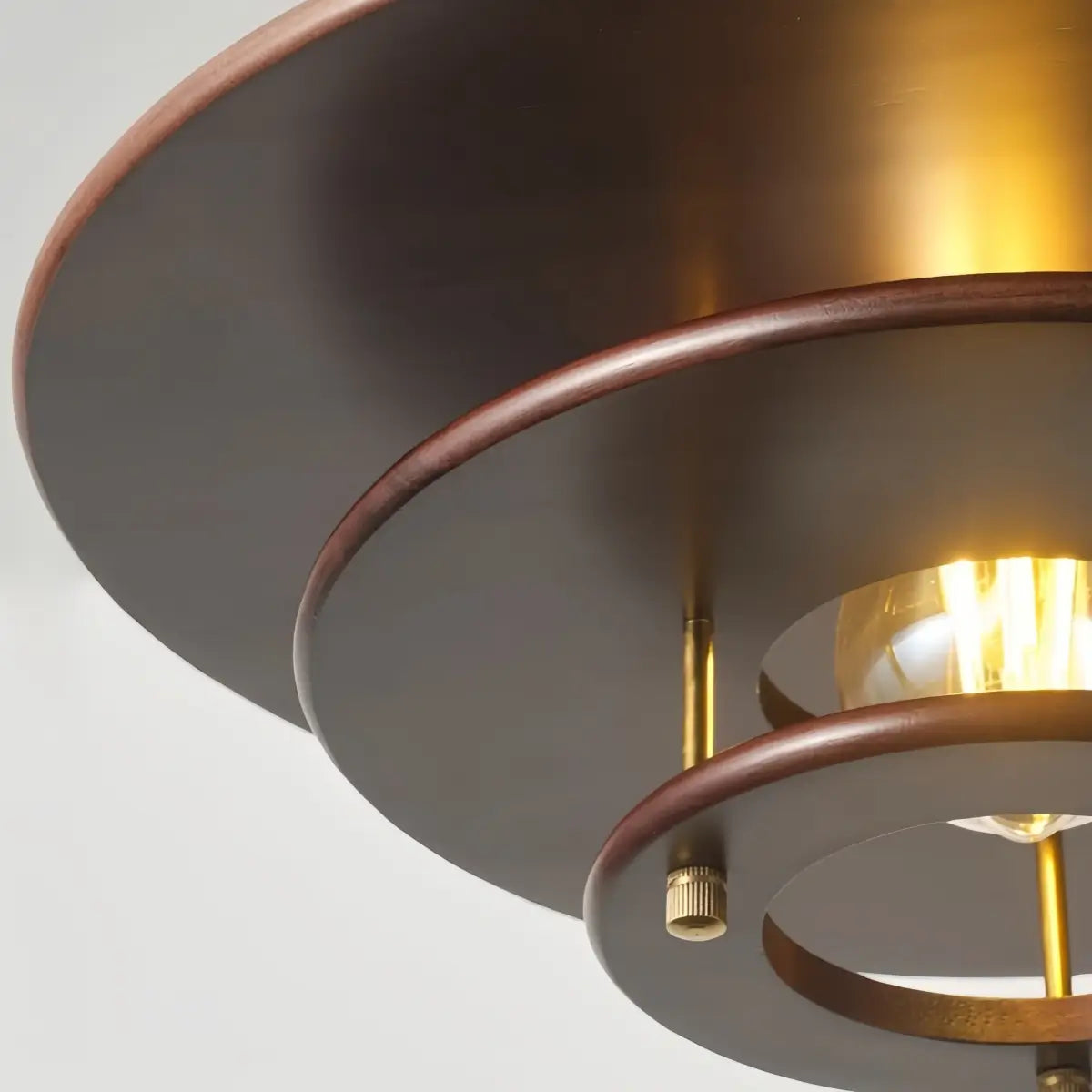 Irondale Vintage Metal & Wood Pendant Light for Dining Room