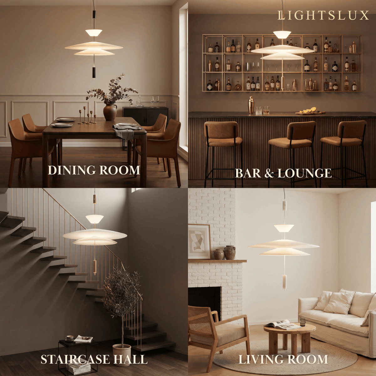 Nebula Modern Acrylic Chandelier – Multi-Tier Disc for Dining R