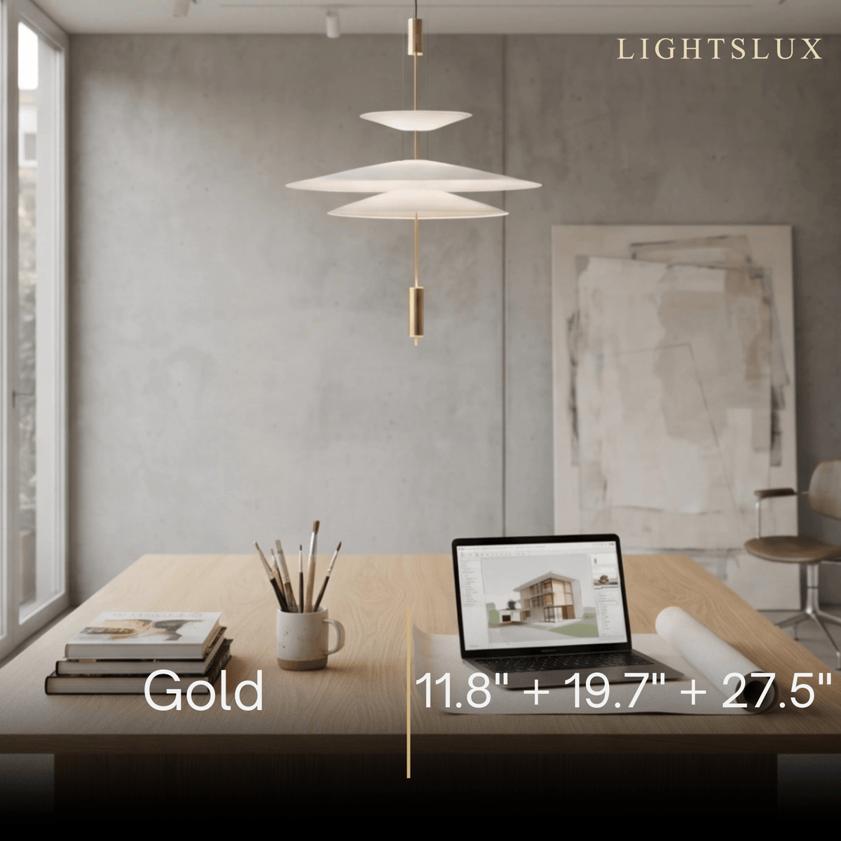 Nebula Modern Acrylic Chandelier – Multi-Tier Disc for Dining GOL