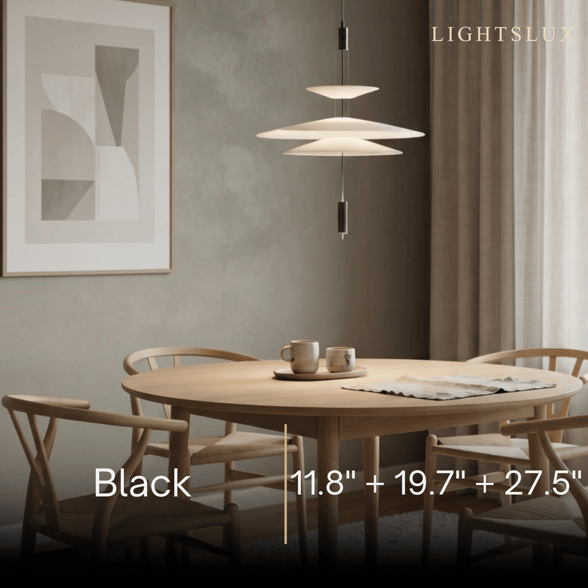 Nebula Modern Acrylic Chandelier – Multi-Tier Disc for Dining Room
