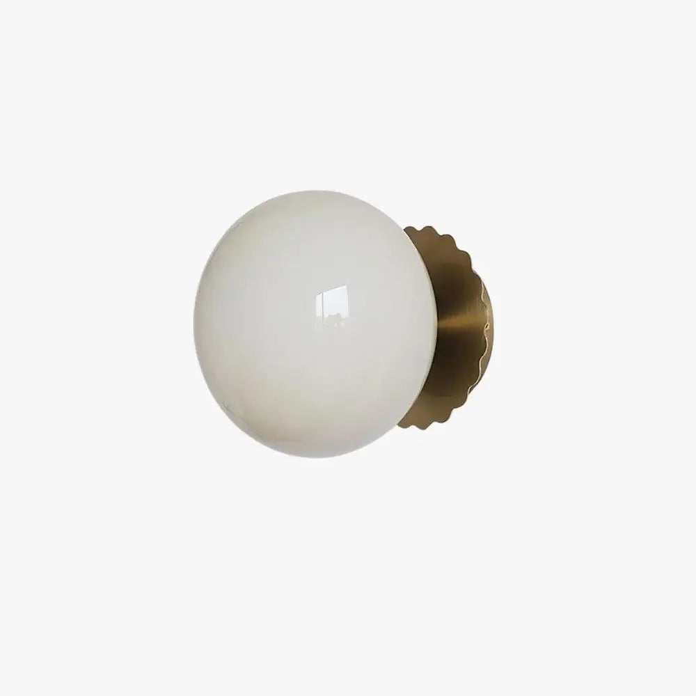 Crema Modern Glass Wall lamp – Globe Iron for WHITE