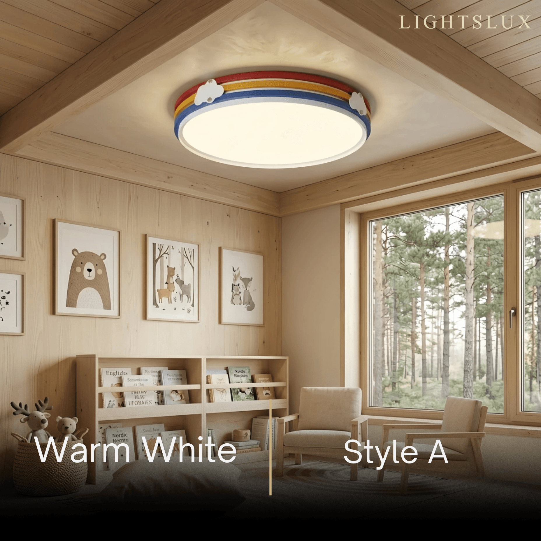 Morandia LED Ceiling Light--Multi-Color for Children's Bedroom