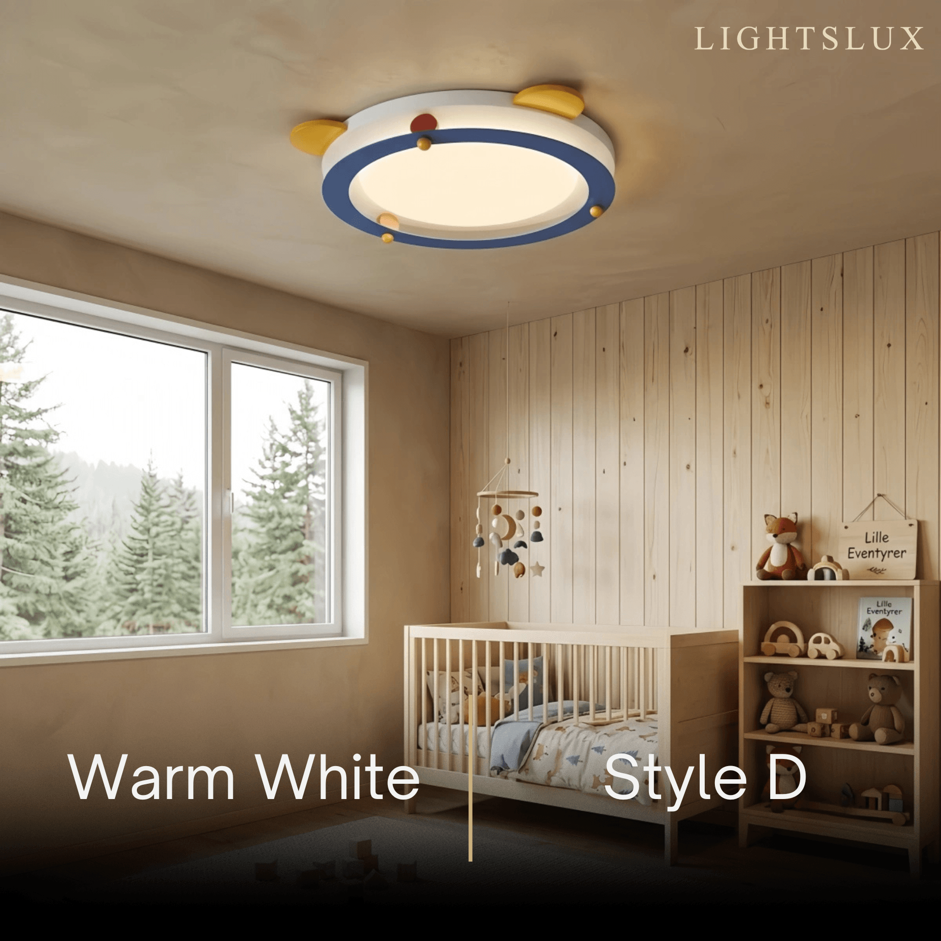 Morandia LED Ceiling Light--Multi-Color for Children's Study Room