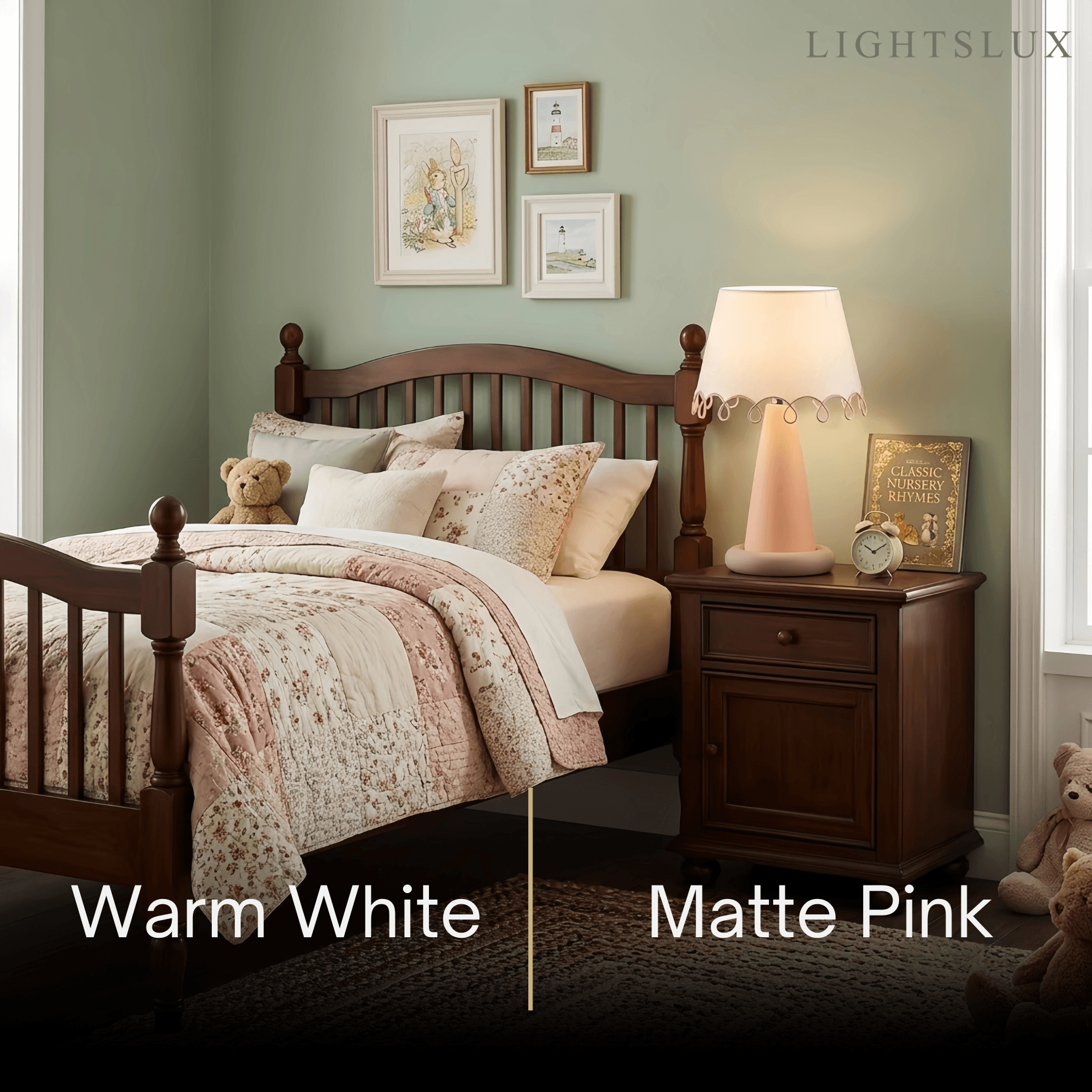 Morandia Nordic Table Lamp-- Fabric for Bedroom