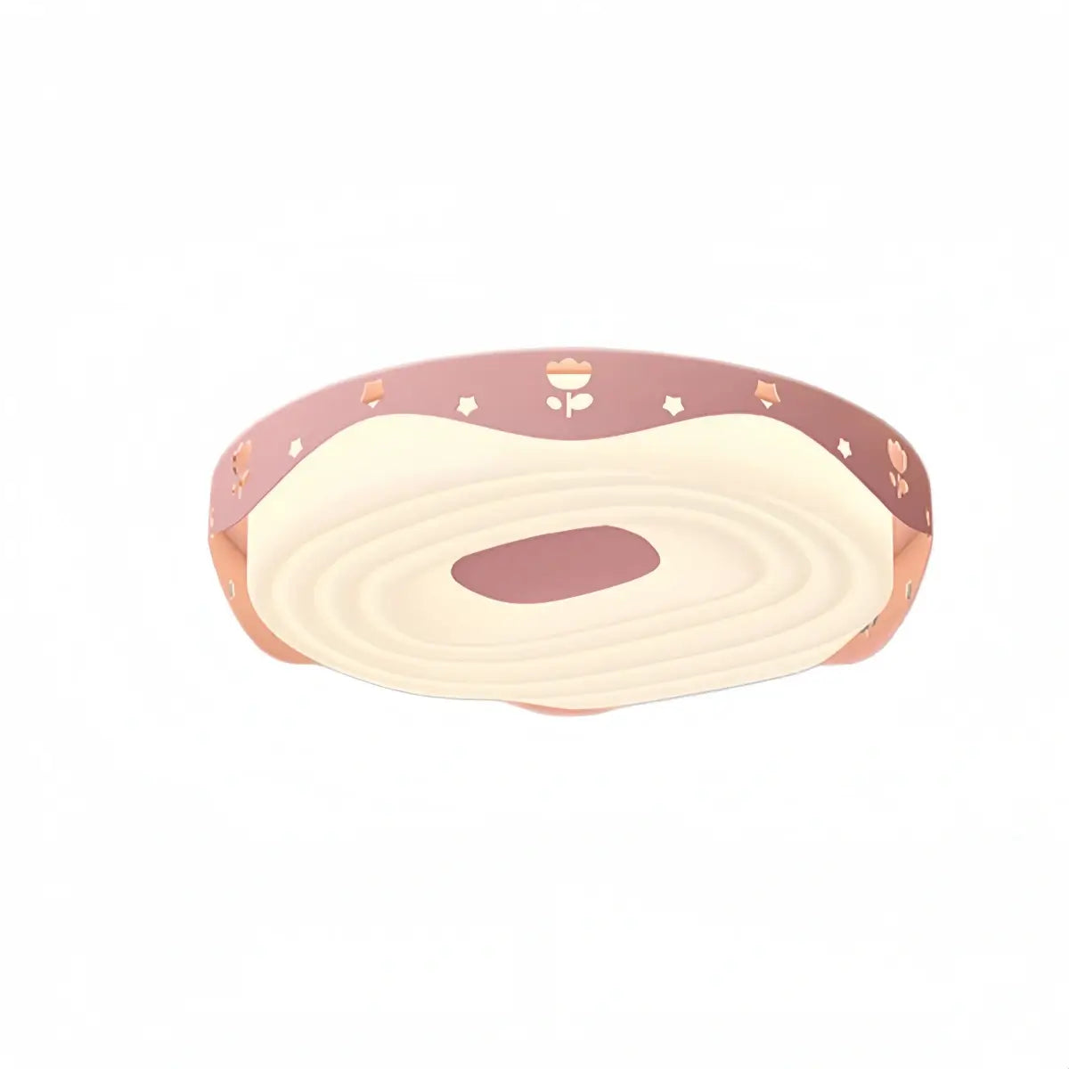 Morandia Modern Round Ceiling Light -- Iron & PE Flush Mount for Bedroom