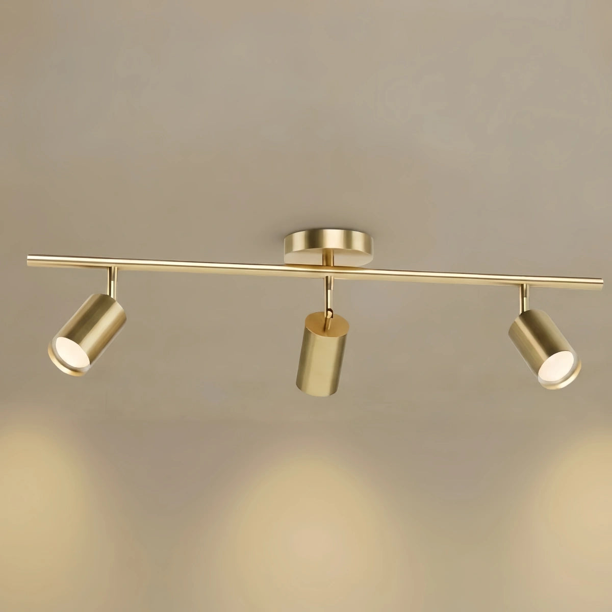Arcato Minimalist Linear Track Light – Brushed Gold/Matte Black for Living/Study Room