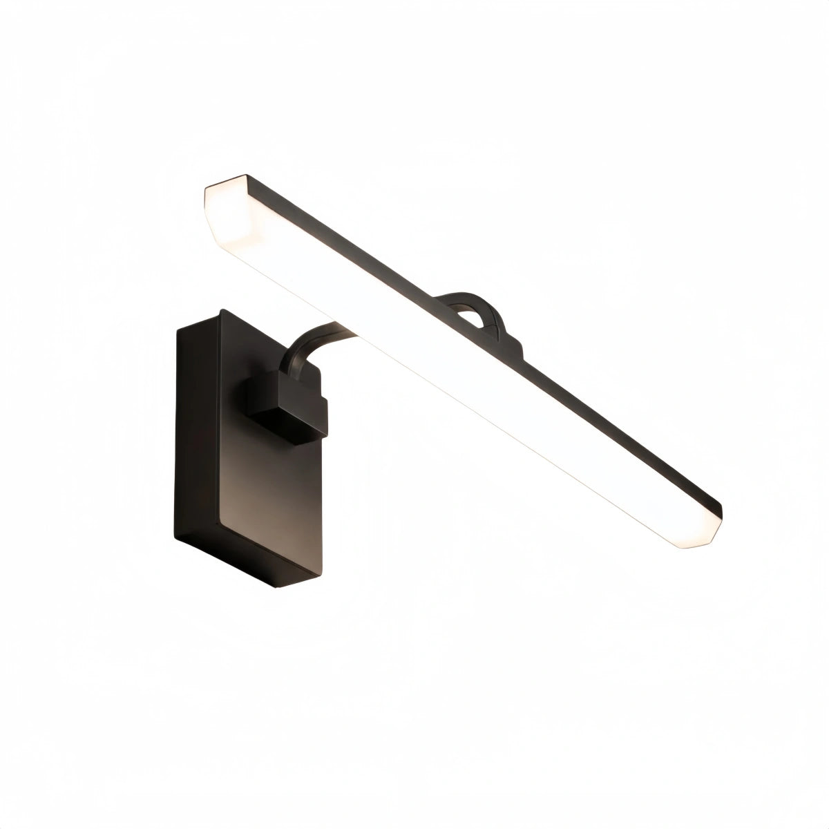 Arcato Modern Vanity Light – Horizontal Light Bar in Matte Black/Brushed Gold for Bathroom