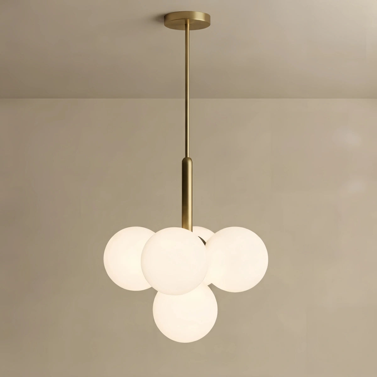 Excelis Modern Pendant Light – Radiating Acrylic Rods Flush Mount
