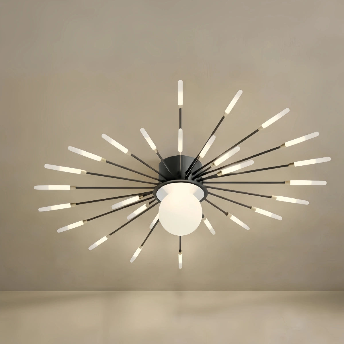 Nebula Modern Ceiling Light – Natural Curves Semi-Flush Mount Coastal Ambiance Ceiling Light